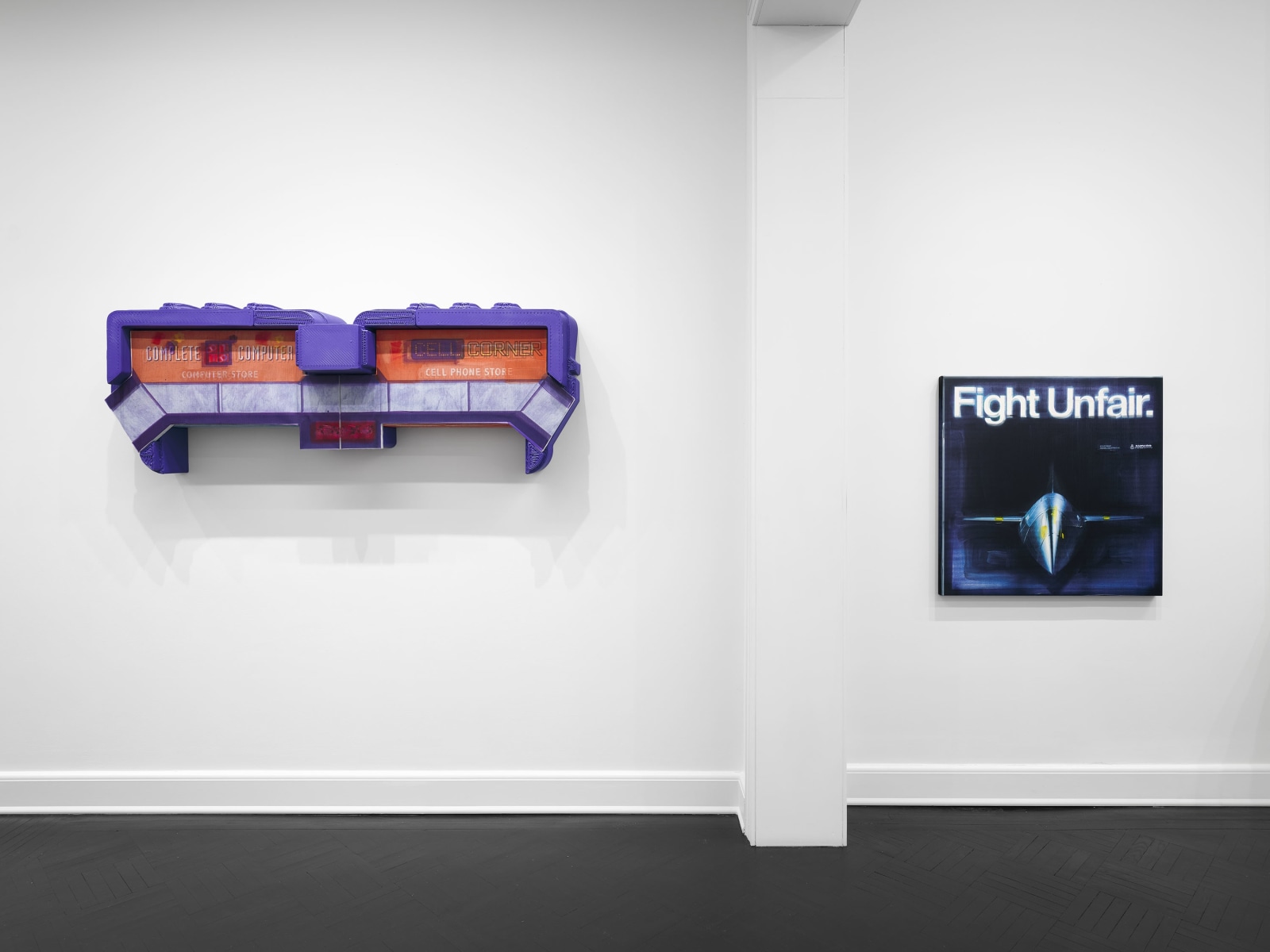 Installation view, Simon Denny,&nbsp;Dungeon, Petzel, 2024