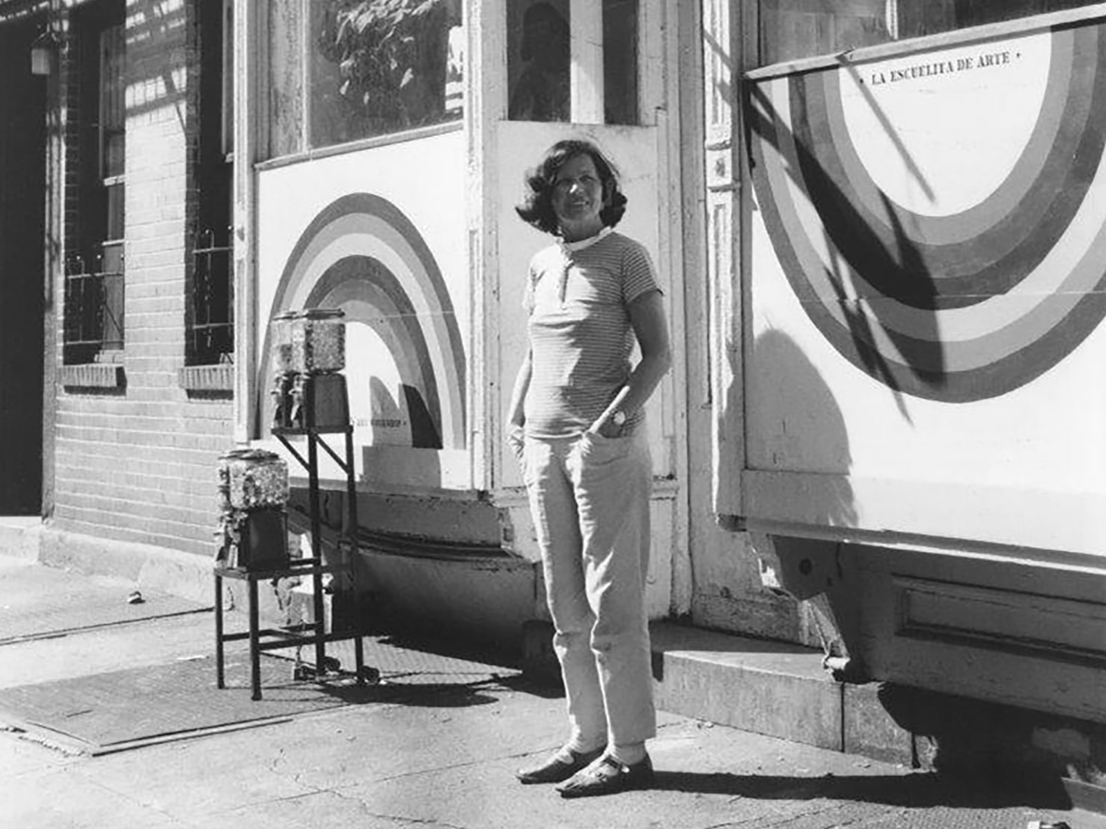 Lassnig in the Lower East Village, c. 1969.
Photo (detail): Maria Lassnig. Archive of the Maria Lassnig Foundation.