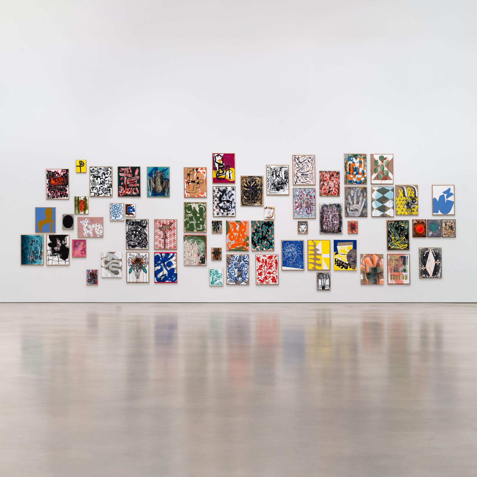 Installation view, Charline von Heyl, Petzel, 2023