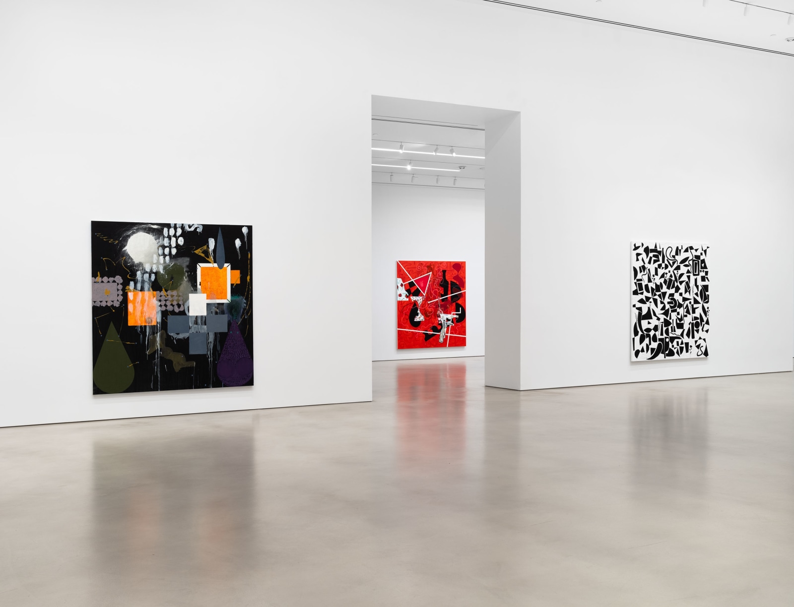 Installation view, Charline von Heyl, Petzel, 2023