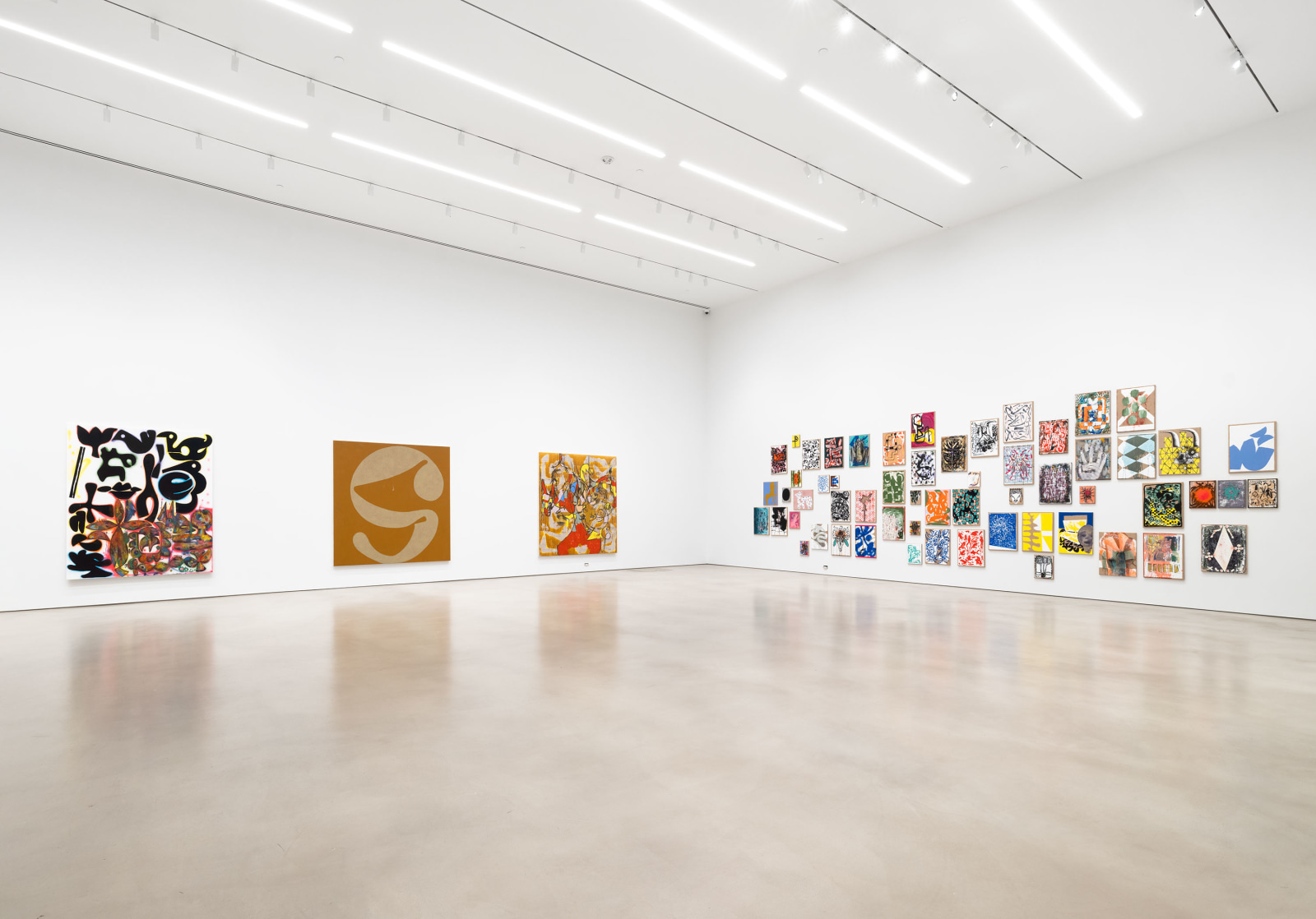 Installation view, Charline von Heyl, Petzel, 2023