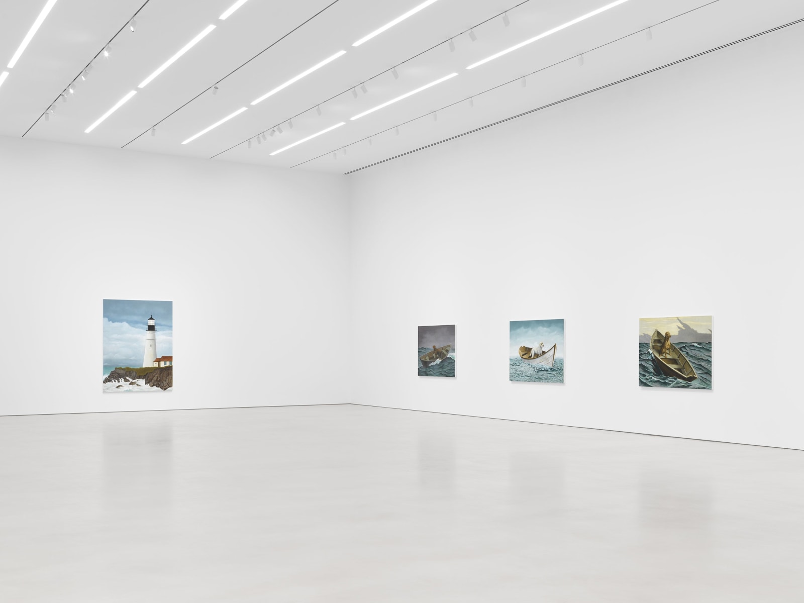 Installation view, Sean Landers, Adrift,&nbsp;Petzel, 2023