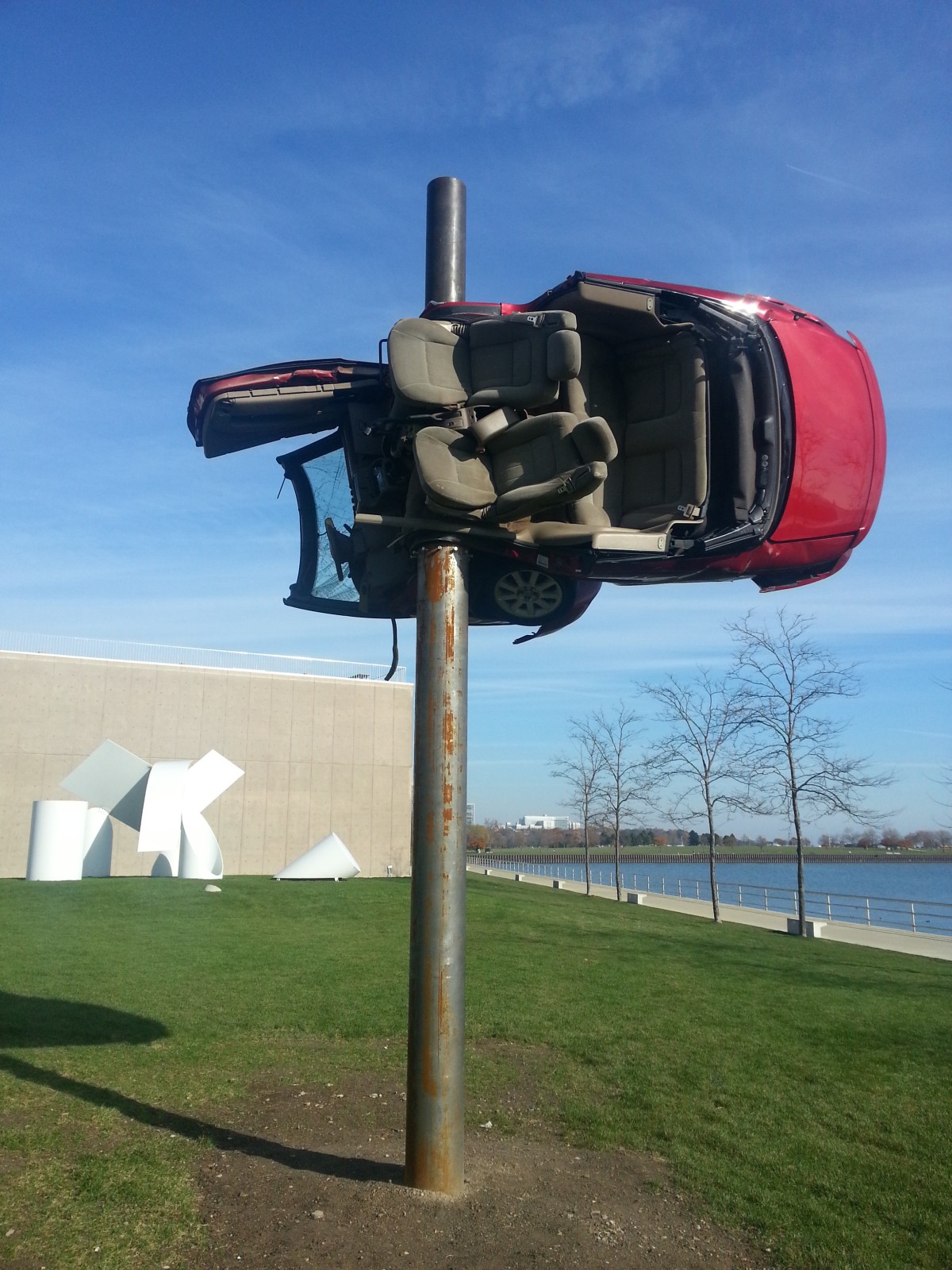 Installation view, Dirk Skreber, Currents 36, Milwaukee Art Museum, 2013