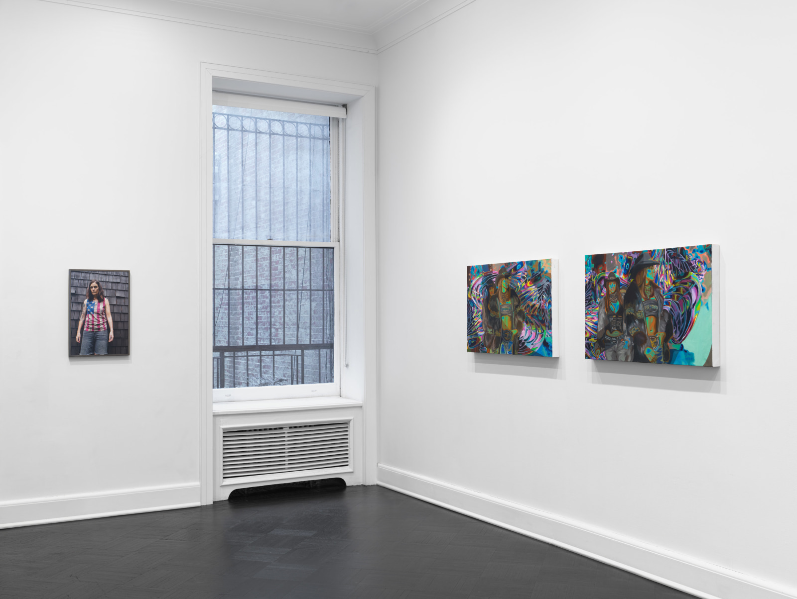 Installation view, Dana Hoey and Caitlin Cherry, Hello Trouble, Petzel, 2022