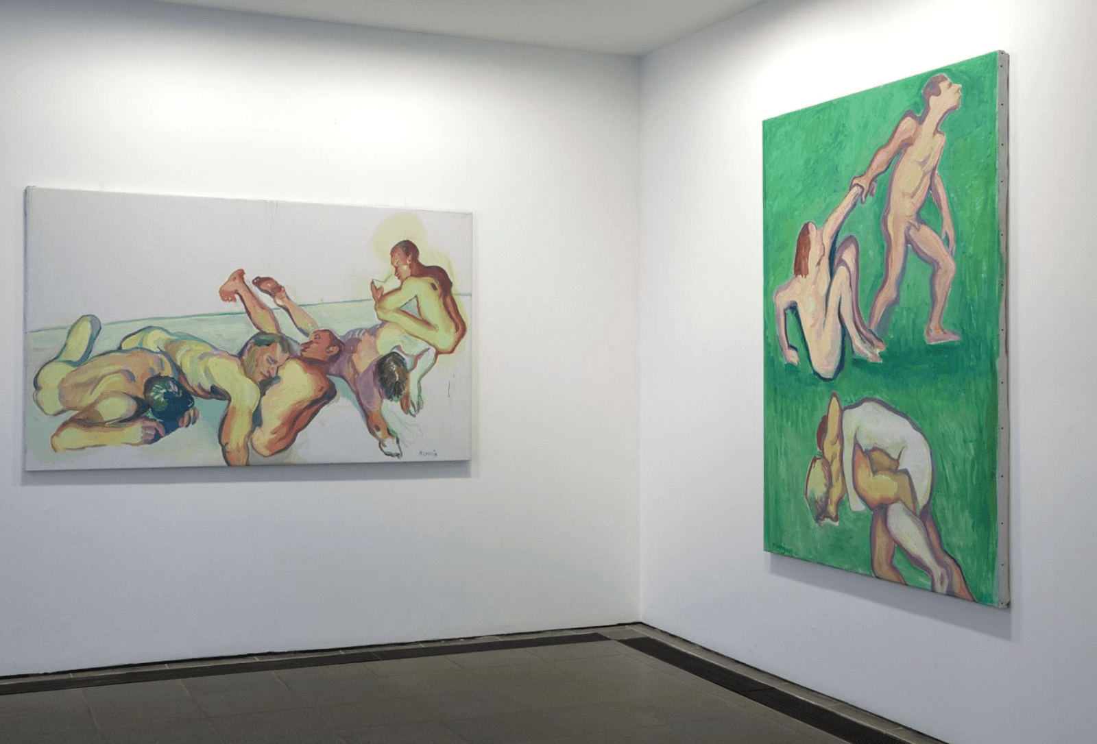 Maria Lassnig. Installation view, 2008. Serpentine Gallery, London. Photo: Sylvain Deleu.