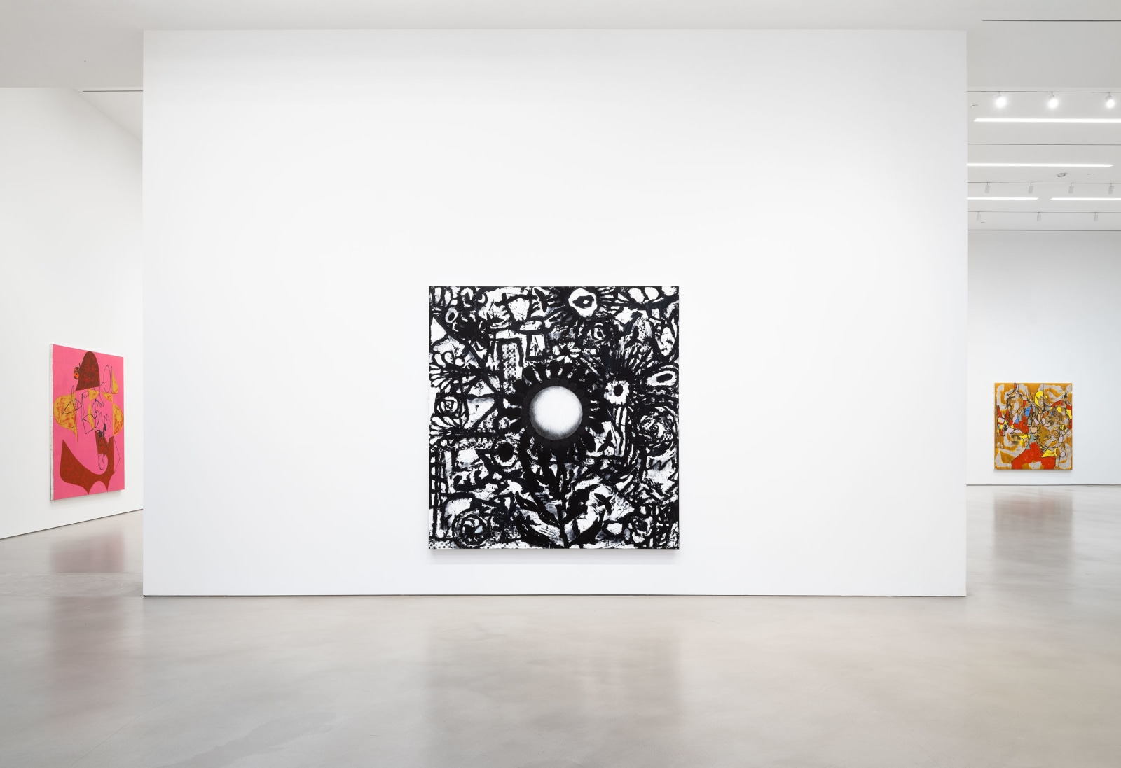 Installation view, Charline von Heyl, Petzel, 2023