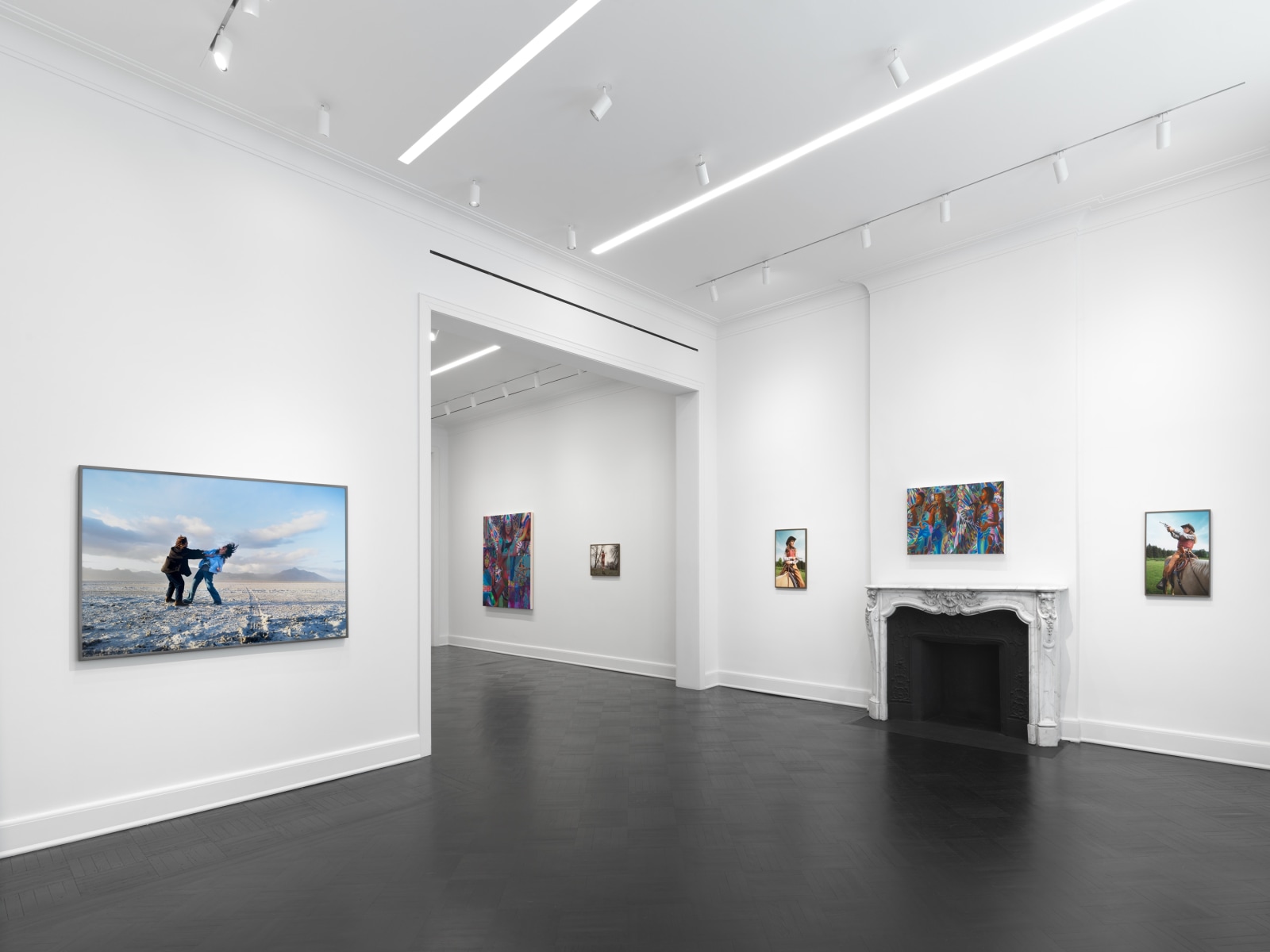 Installation view, Dana Hoey and Caitlin Cherry, Hello Trouble, Petzel, 2022