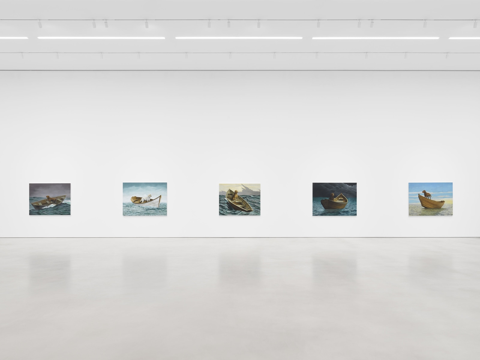 Installation view, Sean Landers, Adrift,&nbsp;Petzel, 2023