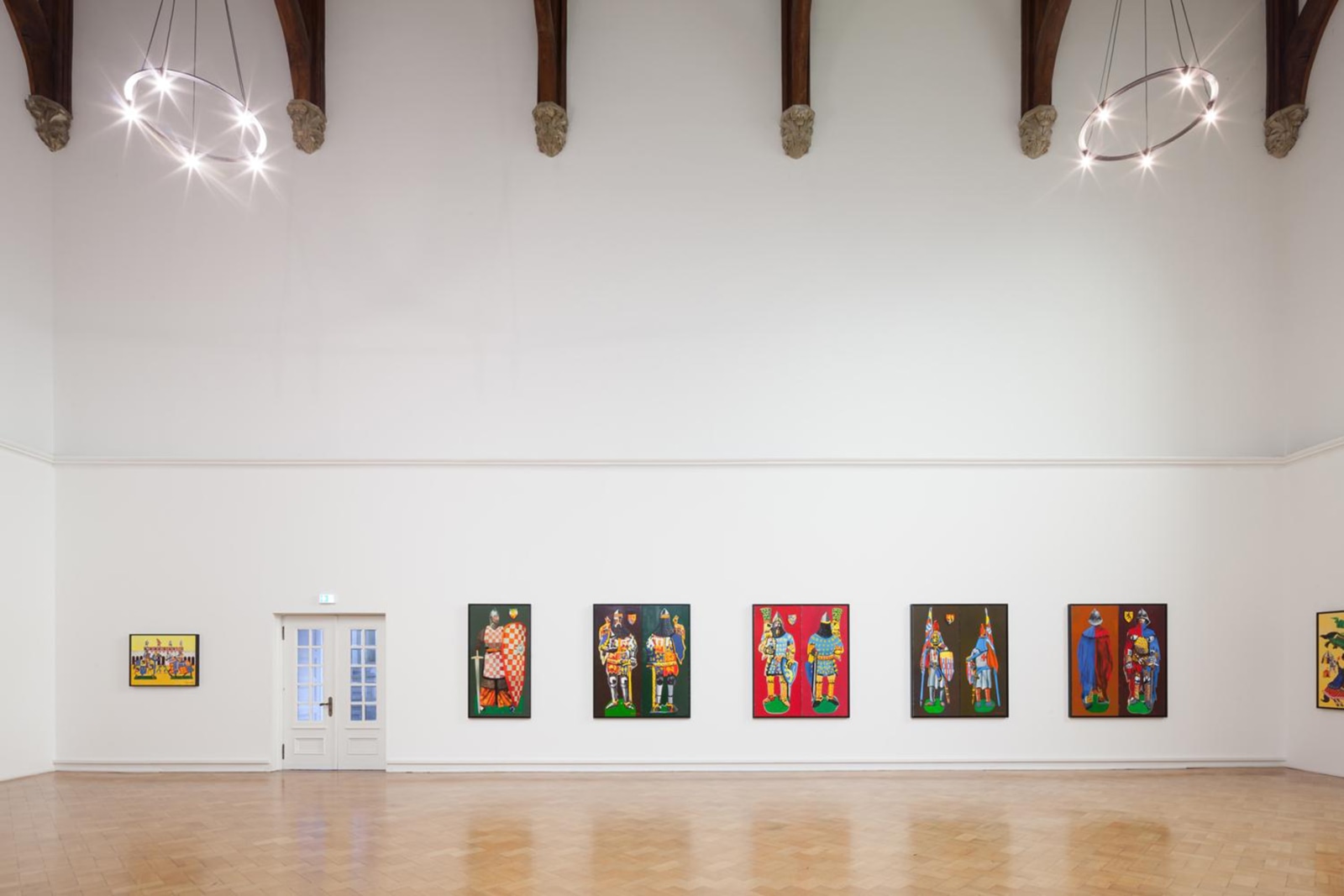 Installation view, Malcolm Morley: Works from the Hall Collection, Hall Art Foundation, Schloss Derneburg Museum, Derneburg, Germany, 2017-18