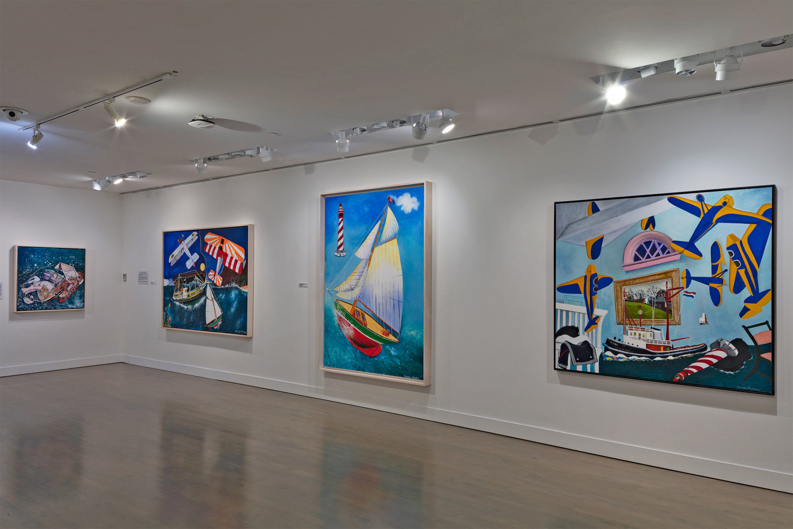 Installation view,&nbsp;Malcolm Morley: Shipwreck, Nova Southern University Art Museum, Fort Lauderdale, Florida, 2022