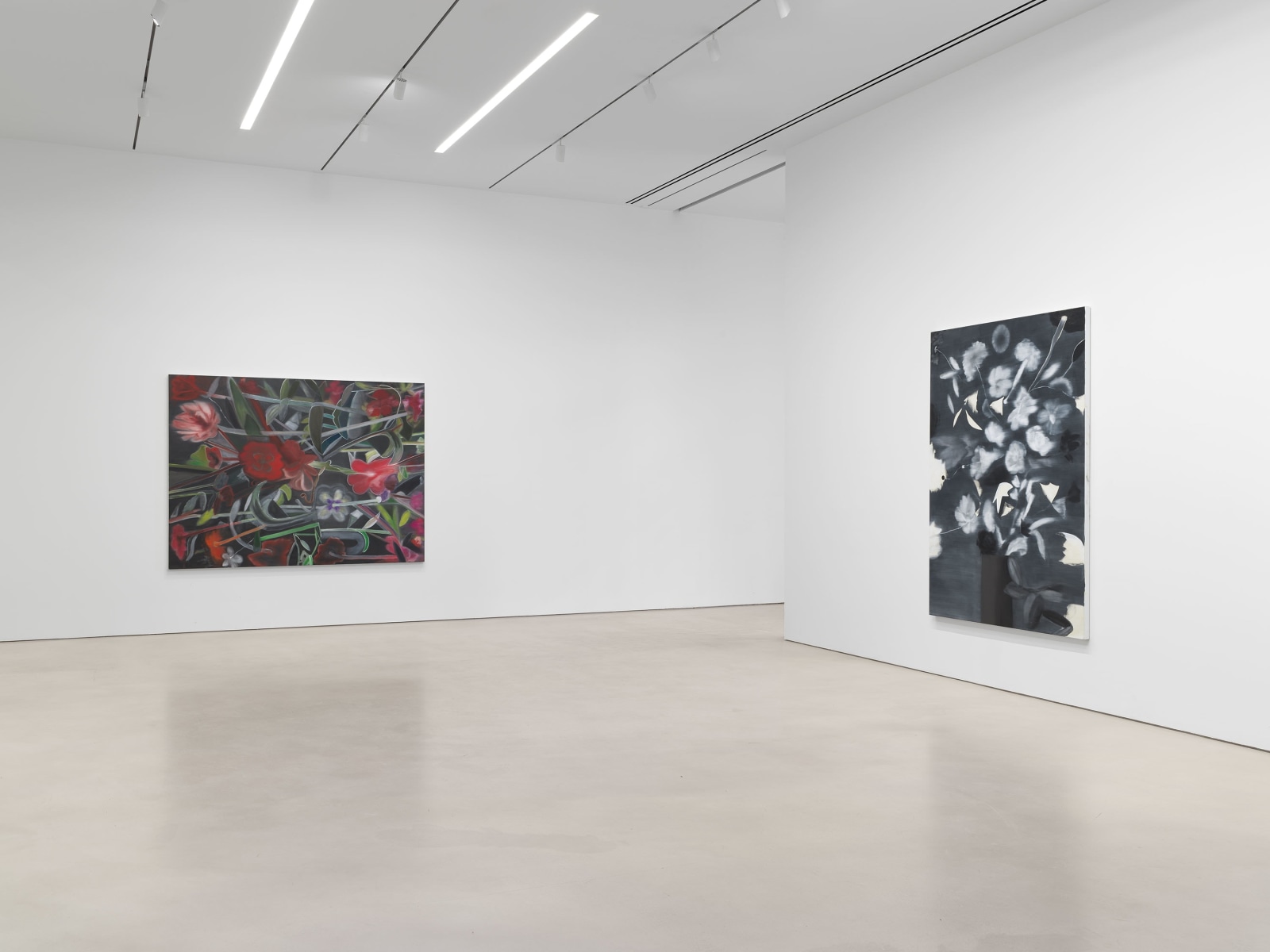 Installation view, Ross Bleckner, Mashber, Petzel, 2024