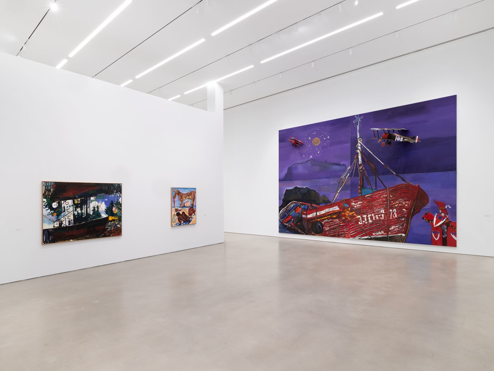 Installation view, Malcolm Morley, Painting as Model,&nbsp;Petzel, 2024