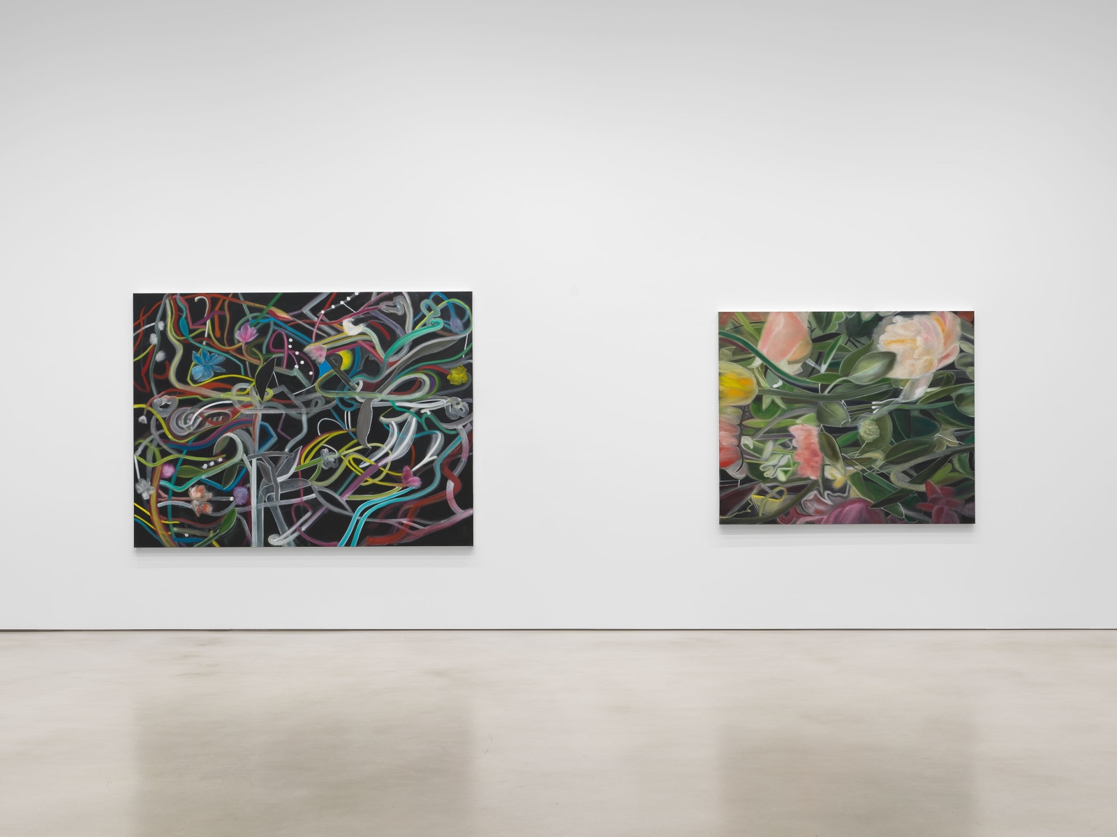 Installation view, Ross Bleckner, Mashber, Petzel, 2024