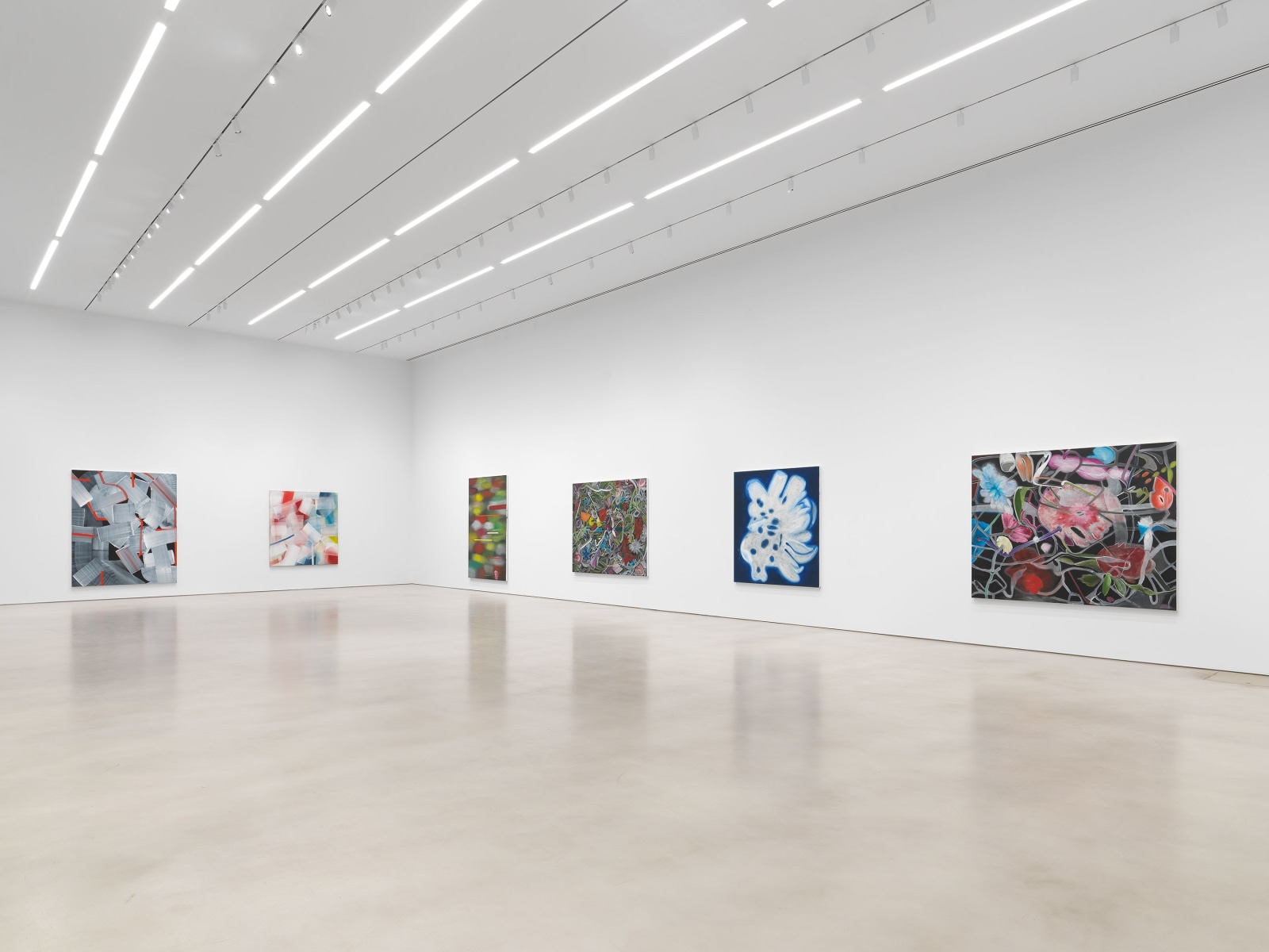 Installation view, Ross Bleckner, Mashber, Petzel, 2024