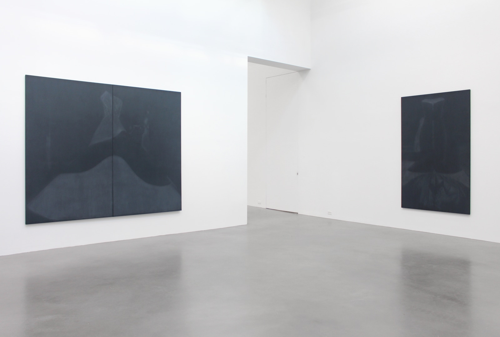 Installation view of Troy Brauntuch, Petzel Gallery, 2016