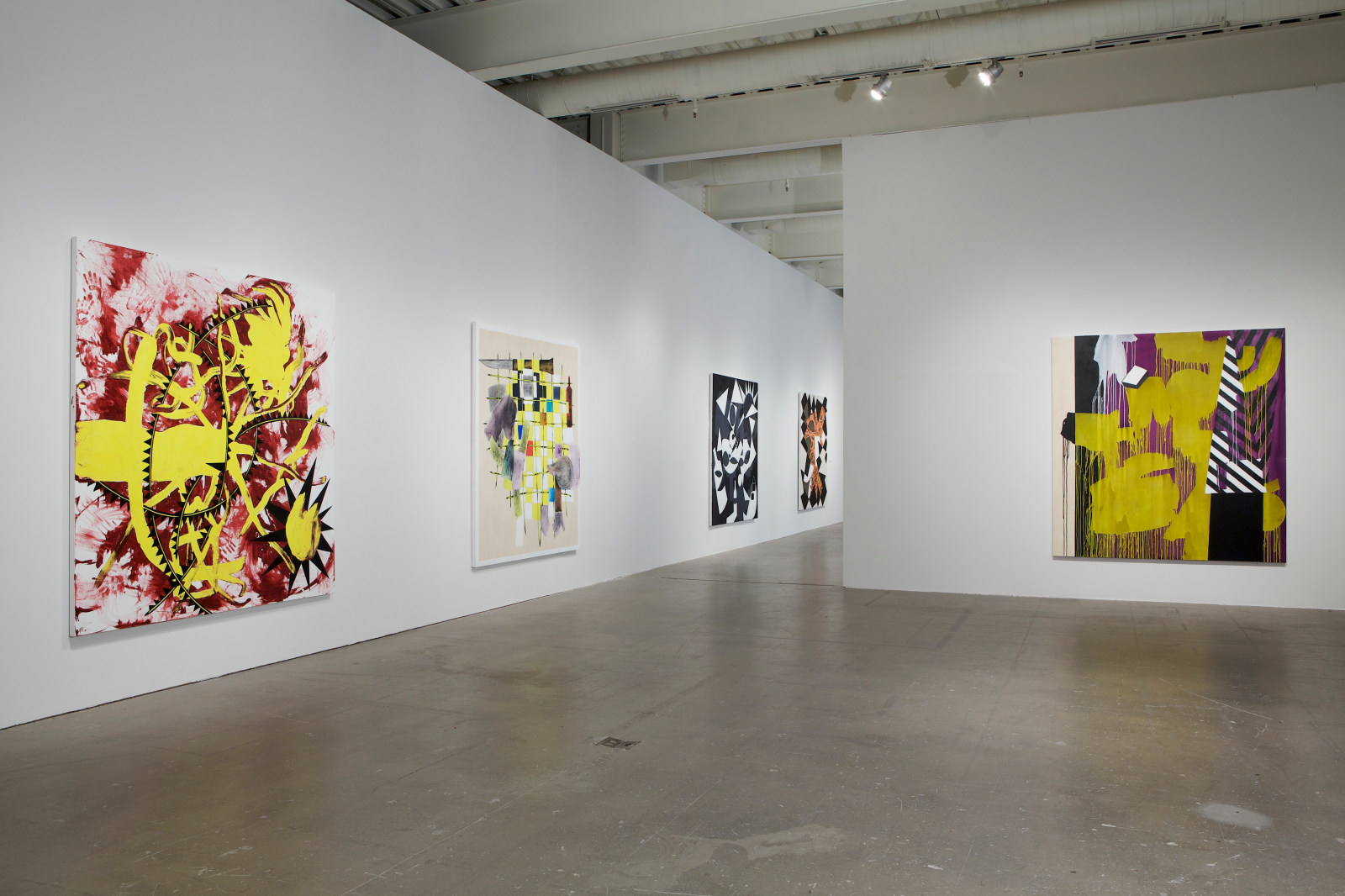 Charline von Heyl,&nbsp;Institute of Contemporary Art, University of Pennsylvania,&nbsp;2011, &nbsp;Installation view,