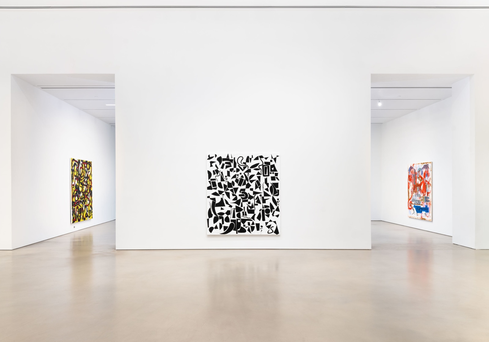 Installation view, Charline von Heyl, Petzel, 2023