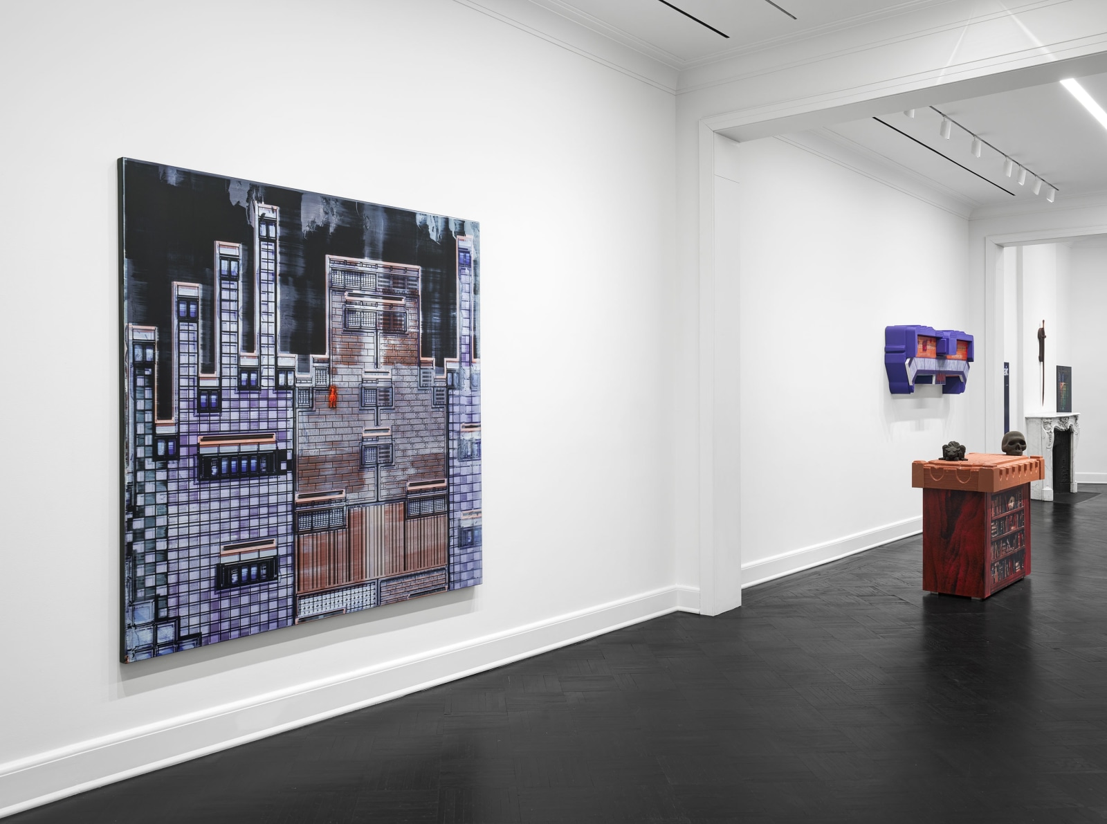 Installation view, Simon Denny,&nbsp;Dungeon, Petzel, 2024