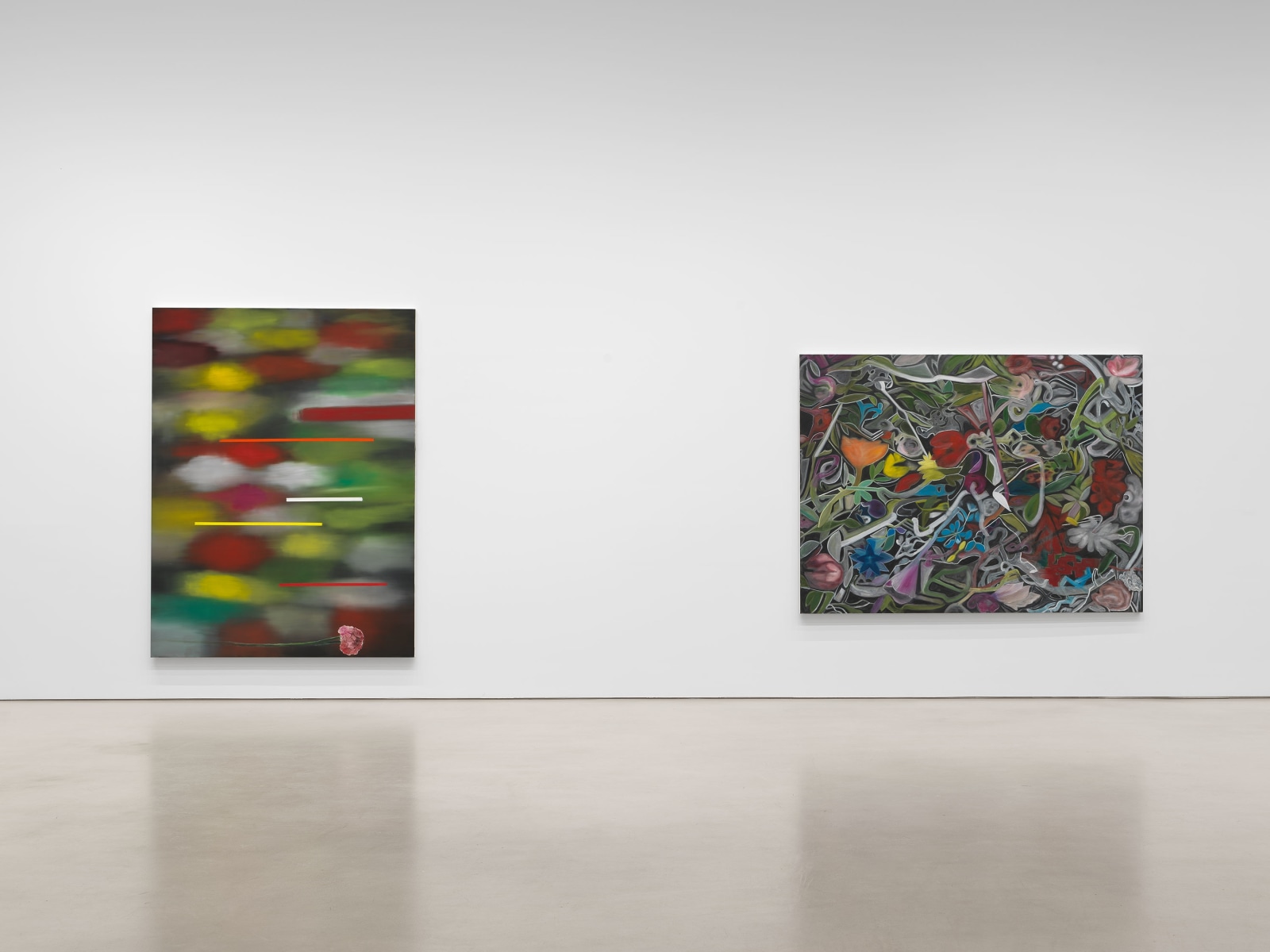 Installation view, Ross Bleckner, Mashber, Petzel, 2024