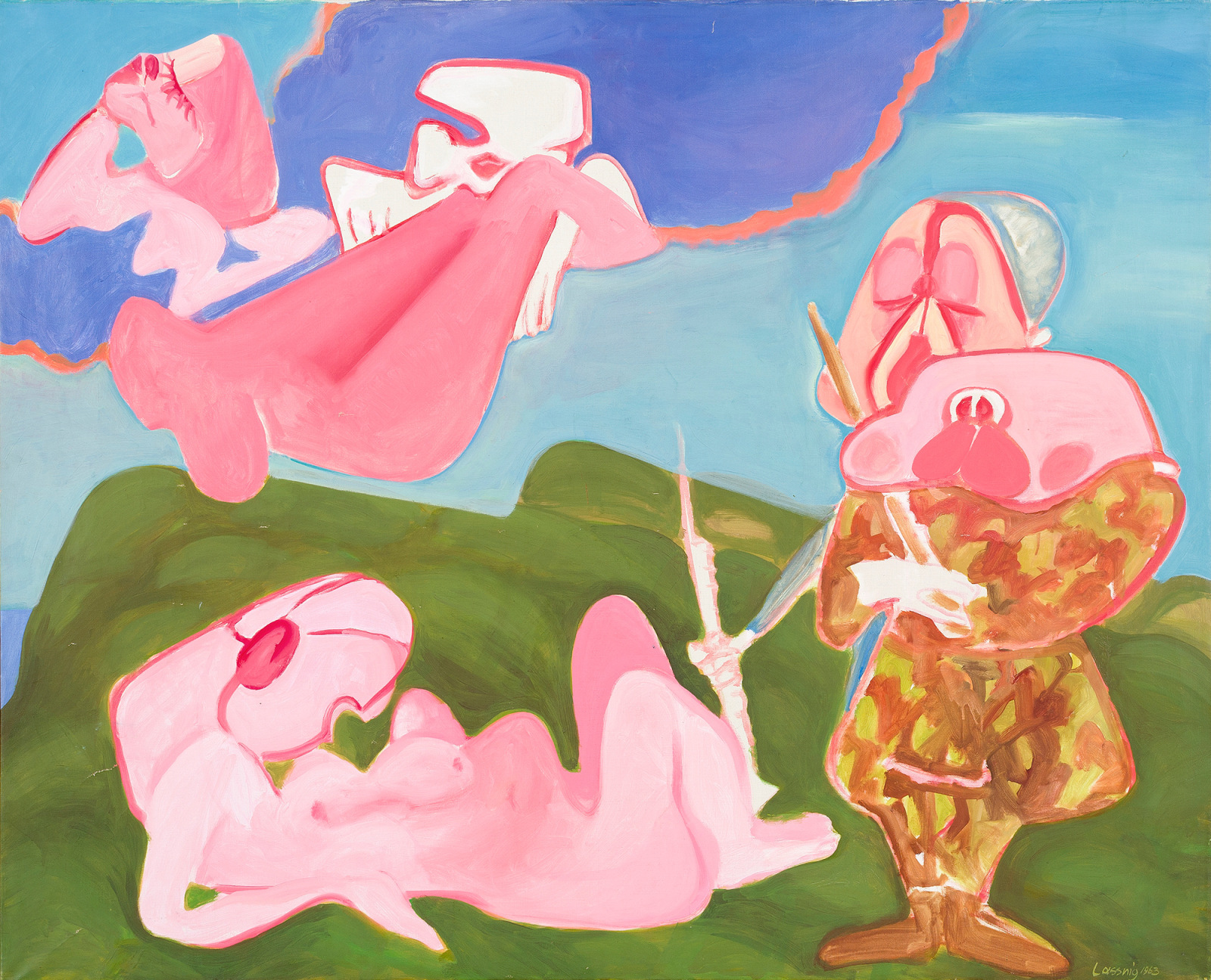 Maria Lassnig, Patriotische Familie