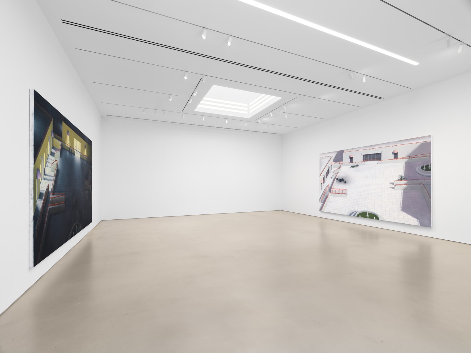 Installation view, Thomas Eggerer, Plaza, Petzel, New York, 2023