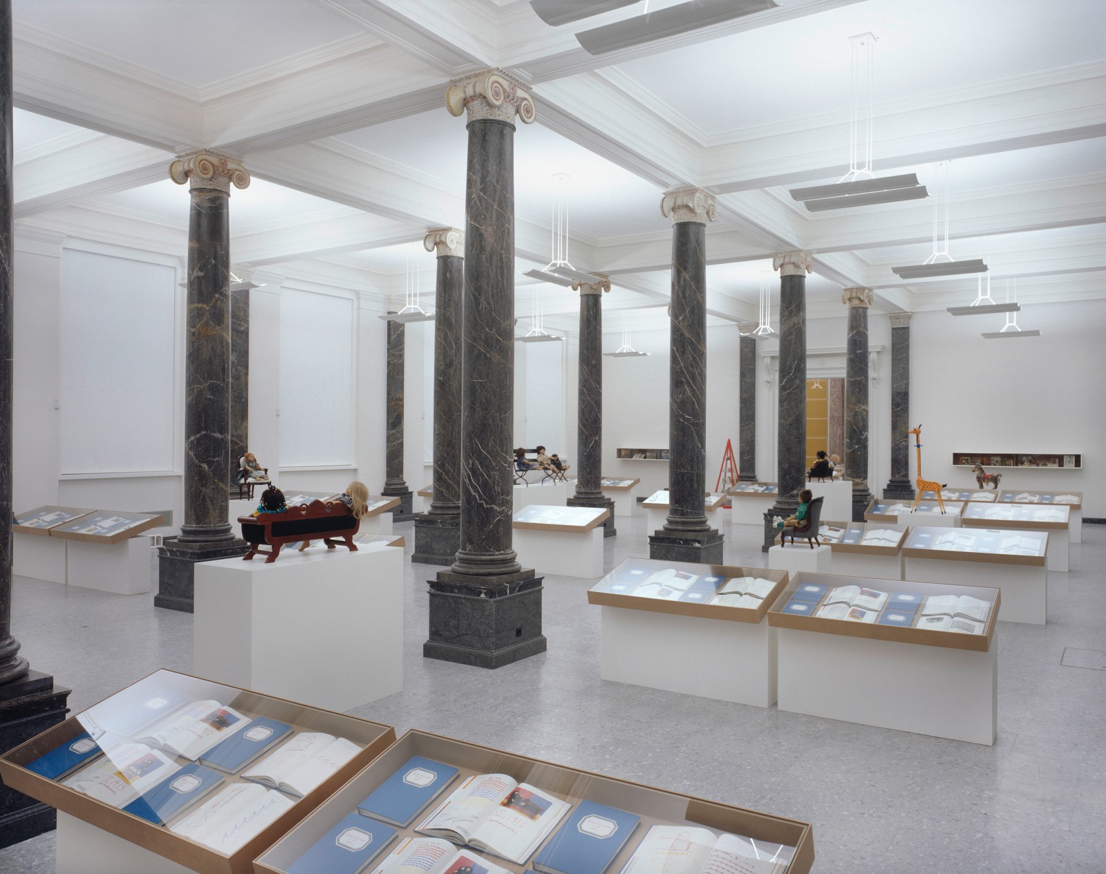 Hanne Darboven. Kinder dieser Welt (Children of This World), 1990&ndash;96, Installation view, Staatsgalerie Stuttgart, 1997