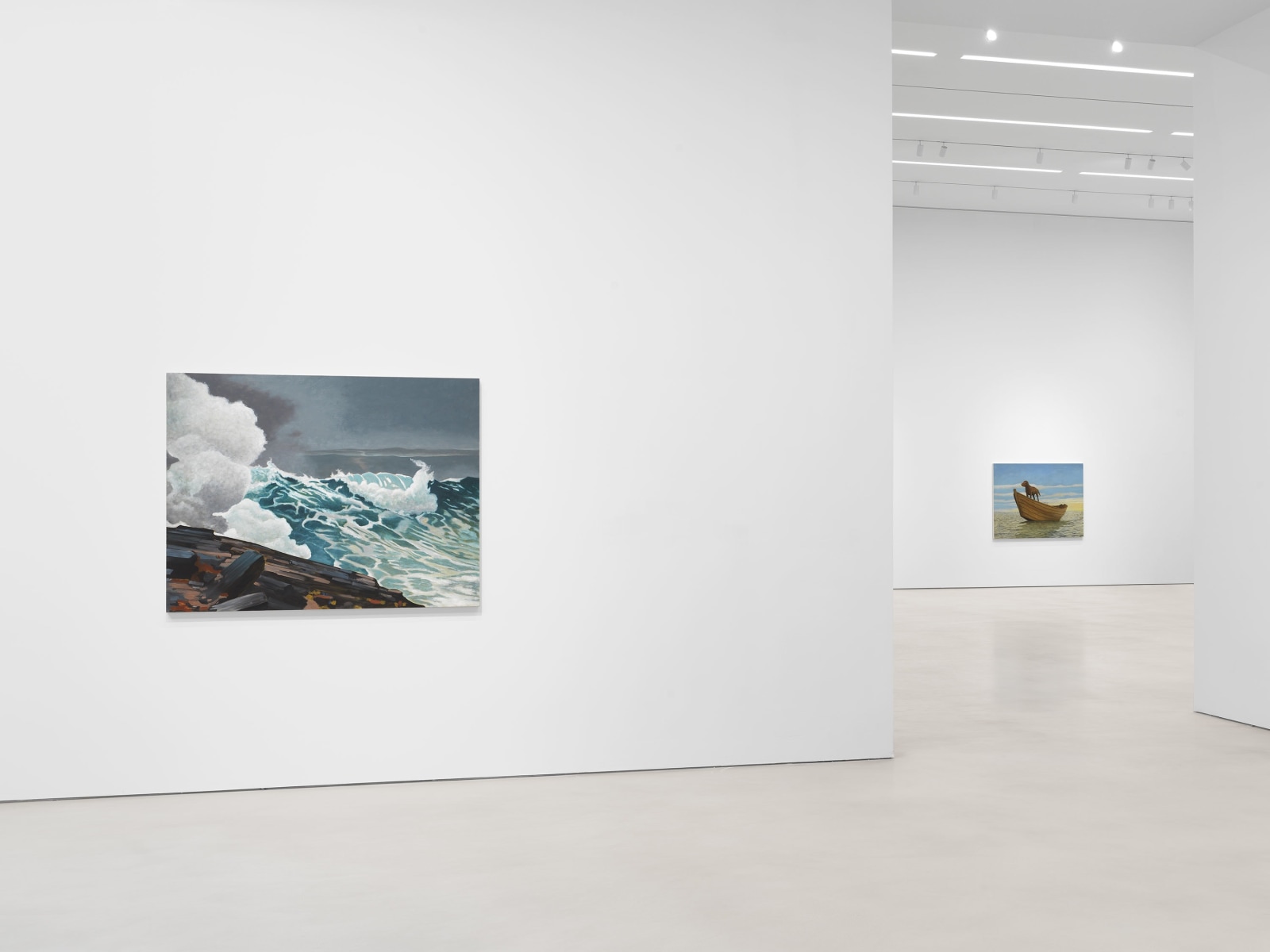 Installation view, Sean Landers, Adrift,&nbsp;Petzel, 2023