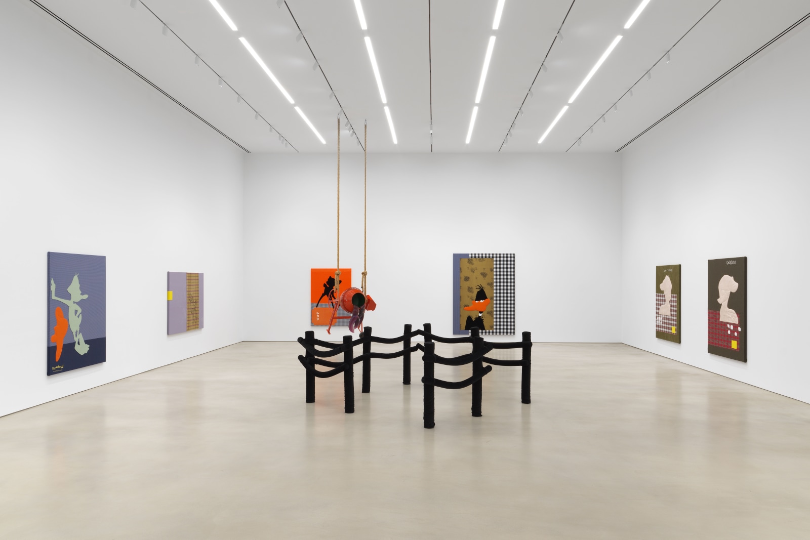 Installation view, Cosima von Bonin, Church of Daffy, Petzel, 2023