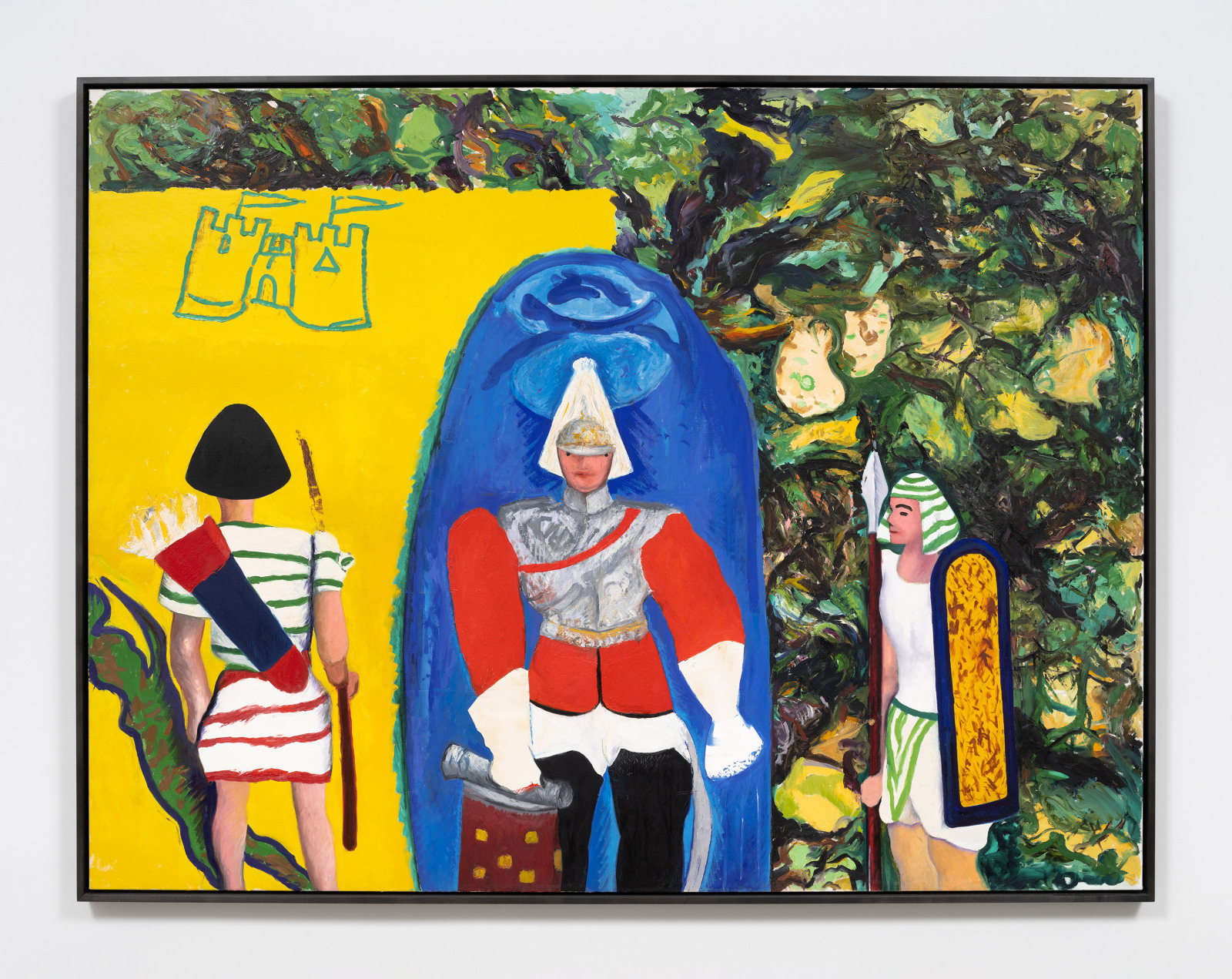 Malcolm Morley, Underneath the Lemon Tree, 1981, Oil on canvas, 57 x 75 inches, 144.8 x 190.5 cm