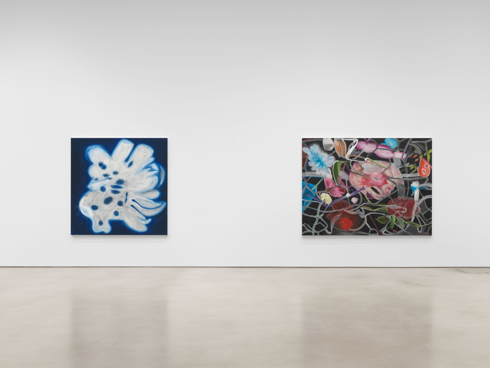 Installation view, Ross Bleckner, Mashber, Petzel, 2024