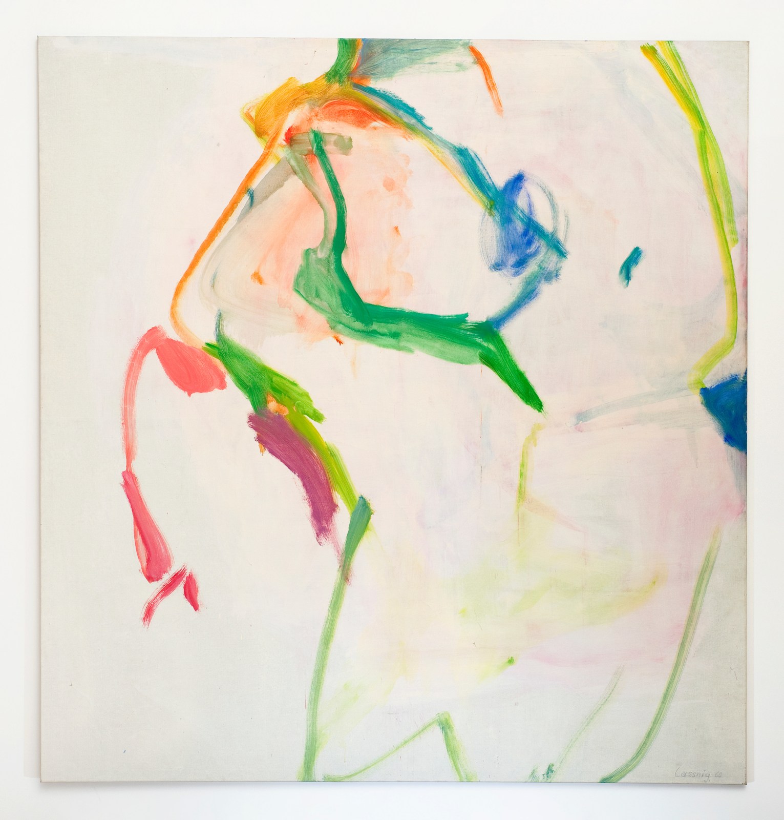 Maria Lassnig, Grosse Knoedelfiguration (Big Dumpling Figuration)