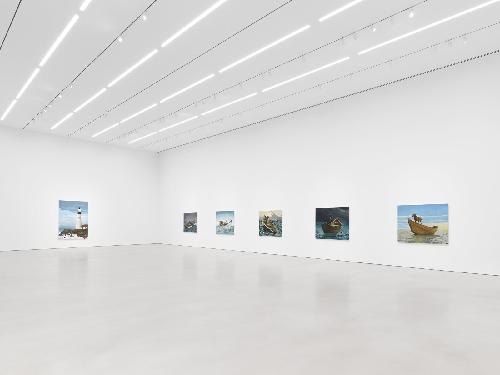 Installation view, Sean Landers, Adrift,&nbsp;Petzel, 2023