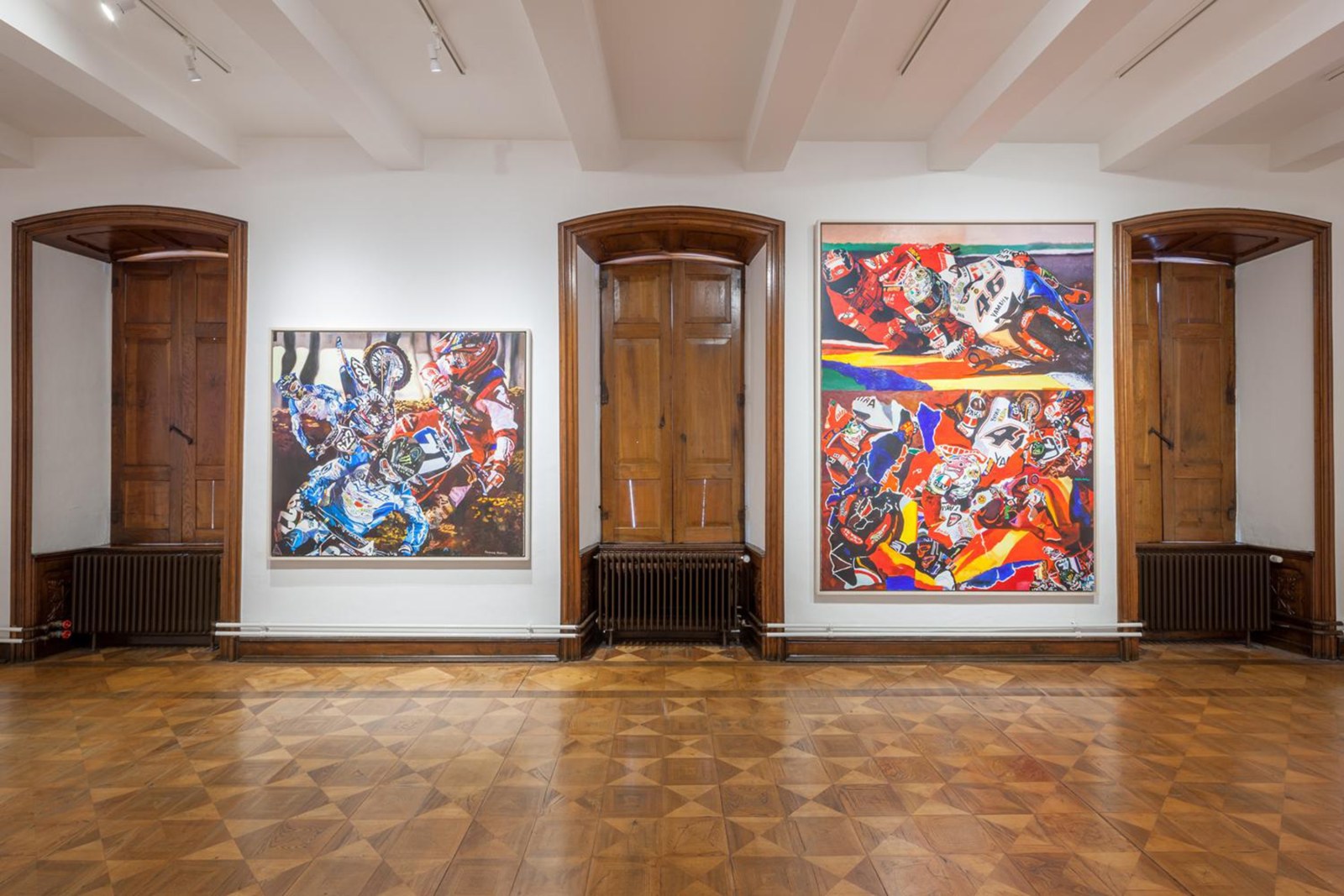 Installation view, Malcolm Morley: Works from the Hall Collection, Hall Art Foundation, Schloss Derneburg Museum, Derneburg, Germany, 2017-18