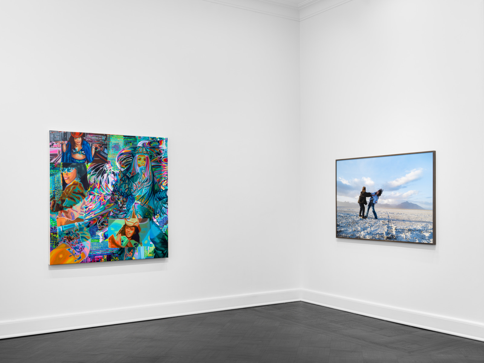 Installation view, Dana Hoey and Caitlin Cherry, Hello Trouble, Petzel, 2022