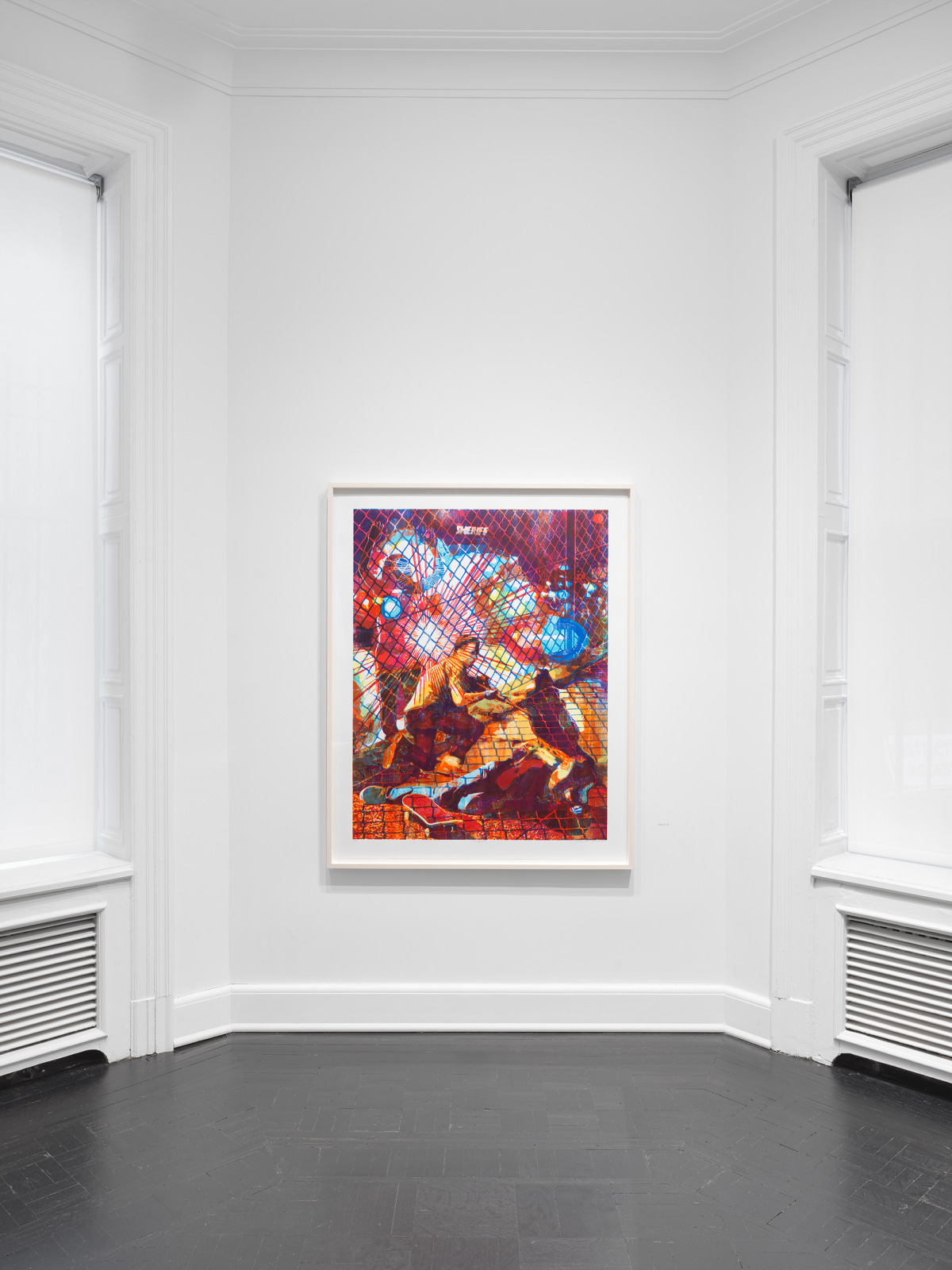 Installation view, Rob Swainston and Zorawar Sidhu,&nbsp;Doomscrolling, Petzel, 2022