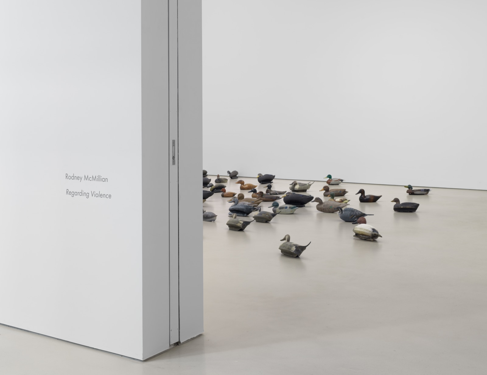 Installation view, Rodney McMillian,&nbsp;Regarding Violence,&nbsp;Petzel, 2022