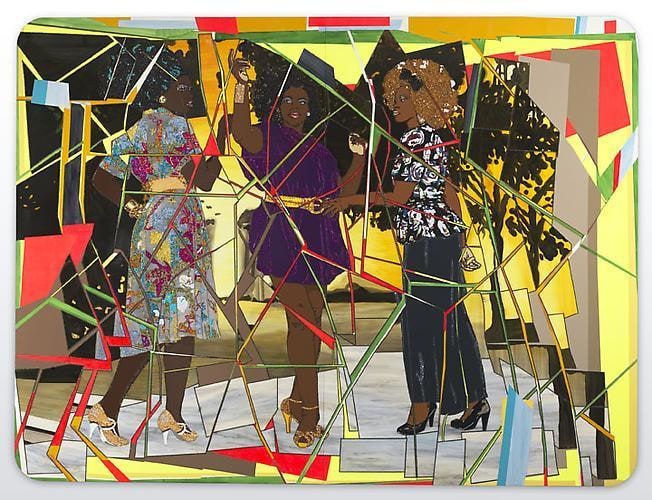 MICKALENE THOMAS Three Graces: Les Trois Femmes Noires, 2011