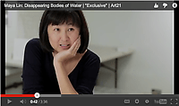 Maya Lin: Disappearing Bodies of Water, from the series &quot;Exclusive,&quot; produced by Art21, 	CREDITS: Producer: Ian Forster. Interview: Ian Forster. Camera: Rafael Salazar Moreno &amp;amp; Ava Wiland. Sound: Ava Wiland. Editor: Morgan Riles. Additional Graphics Courtesy: National Snow and Ice Data Center, University of Colorado, Boulder. Artwork Courtesy: Maya Lin.
