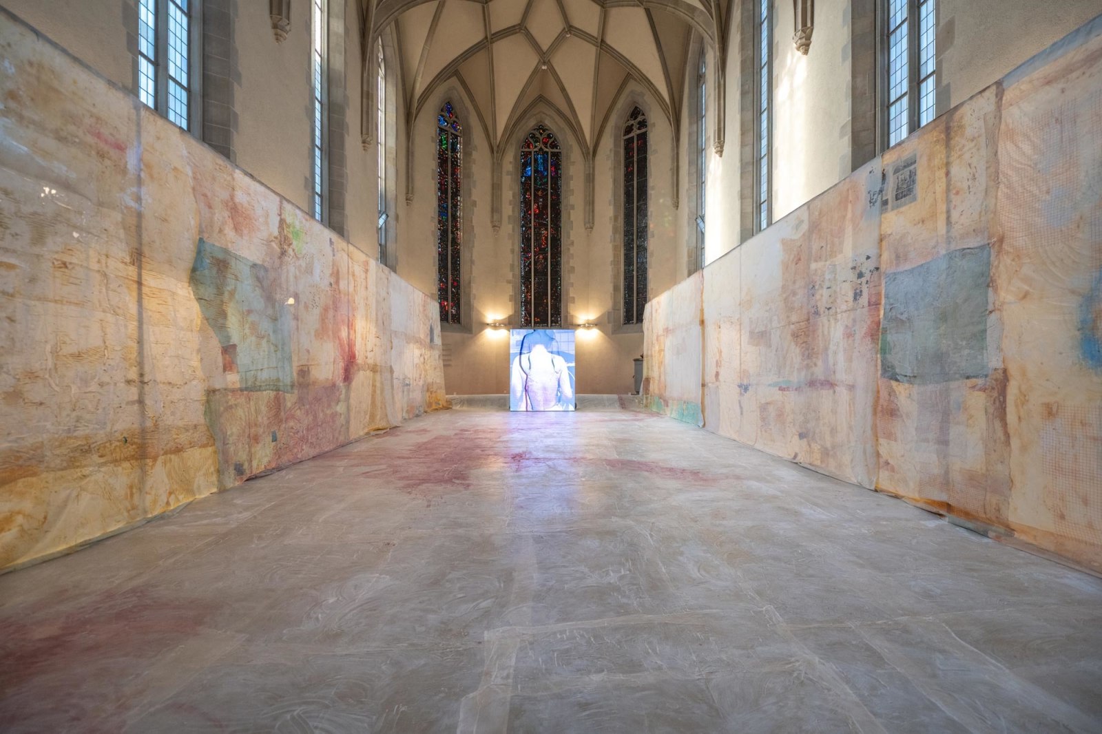 Mandy El-Sayegh: Enfleshing, Installation at Wasserkirche, Z&uuml;rich