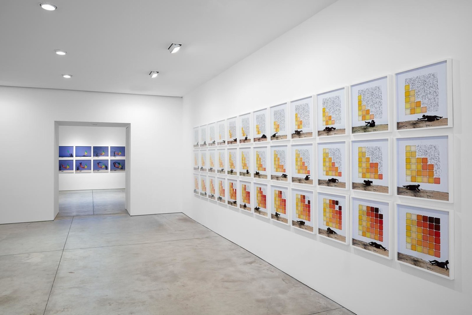 Robin Rhode, The Geometry of Colour installation view 2