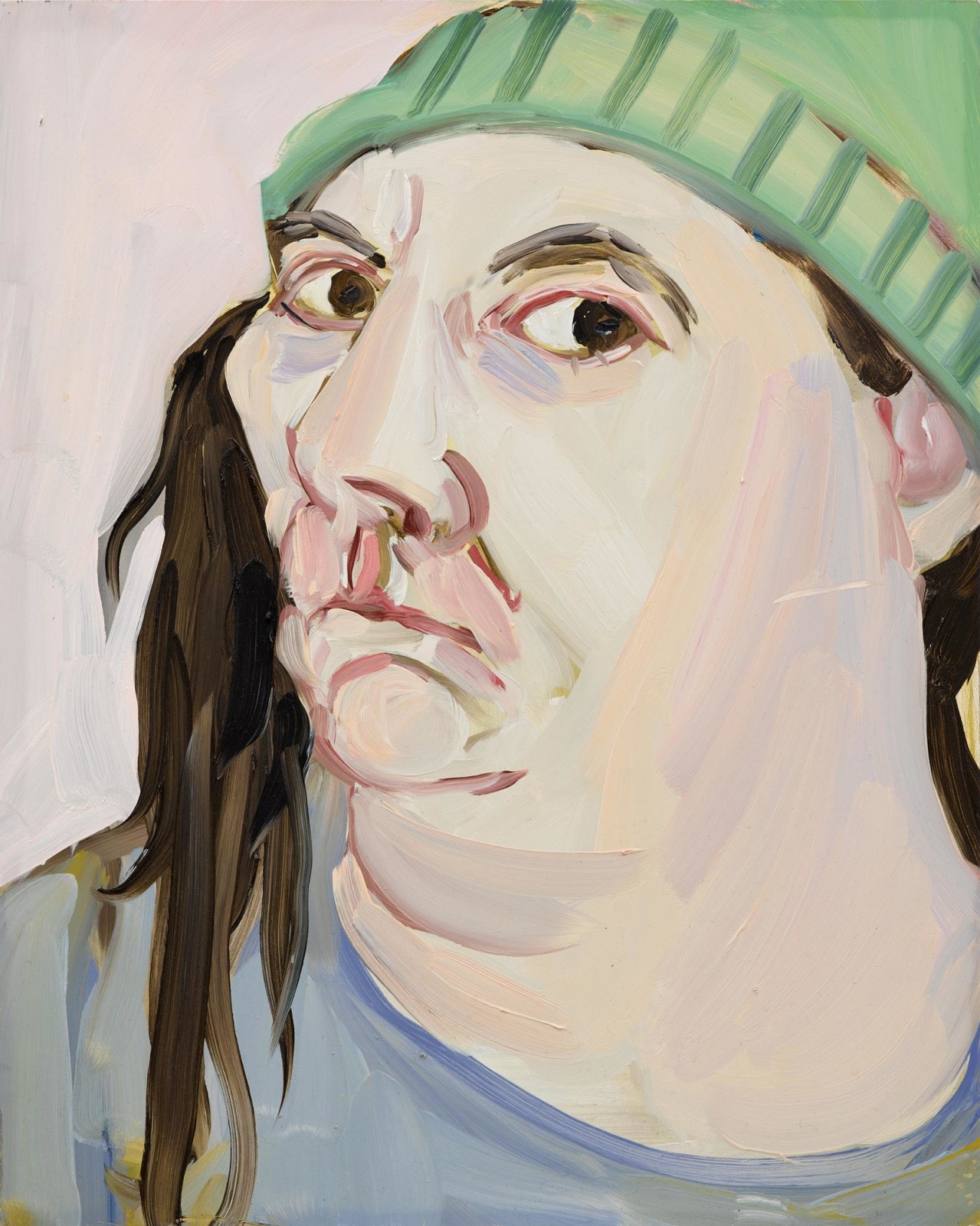 CHANTAL JOFFE, Self-Portrait in a Green Hat 2, 2021