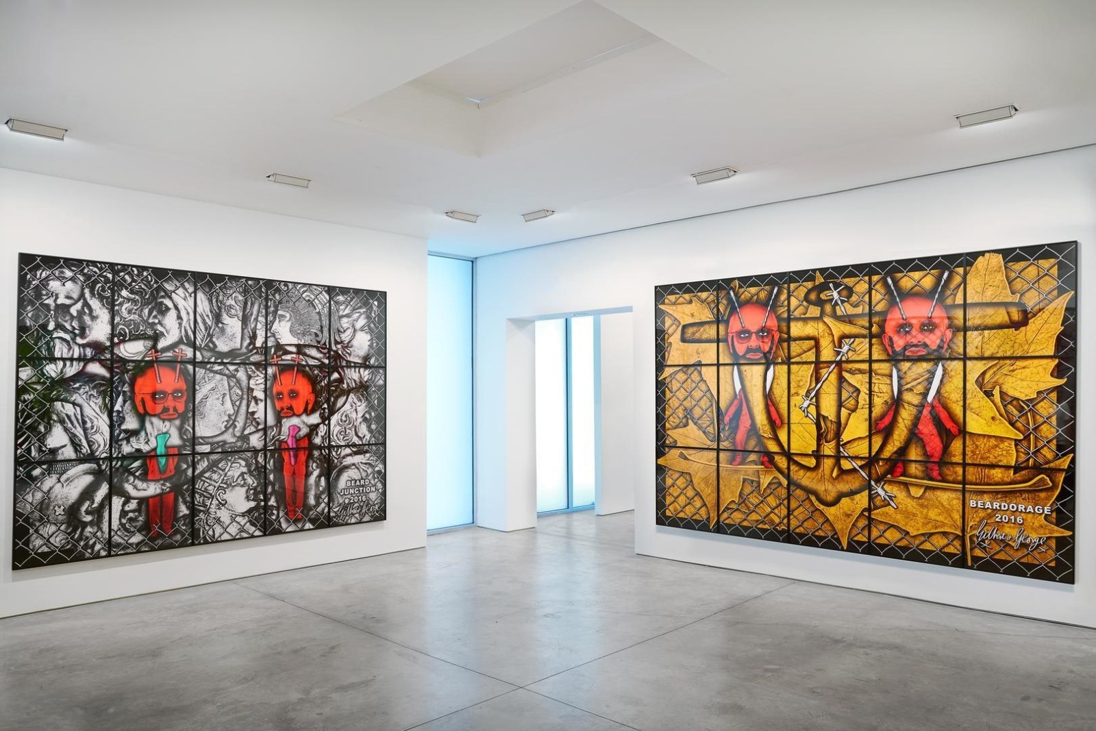 GILBERT &amp; GEORGE, THE BEARD PICTURES installation view 4