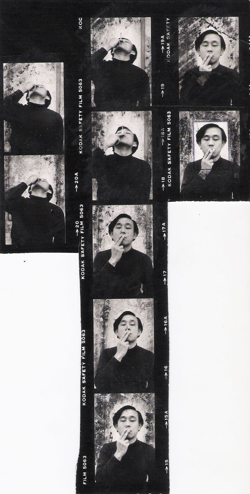 SUNG NEUNG KYUNG, Smoking - contact print, 1976