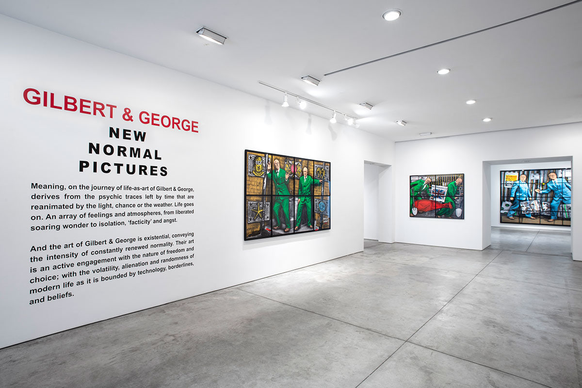 Gilbert &amp;amp; George:&nbsp;NEW NORMAL PICTURES, Installation view, New York