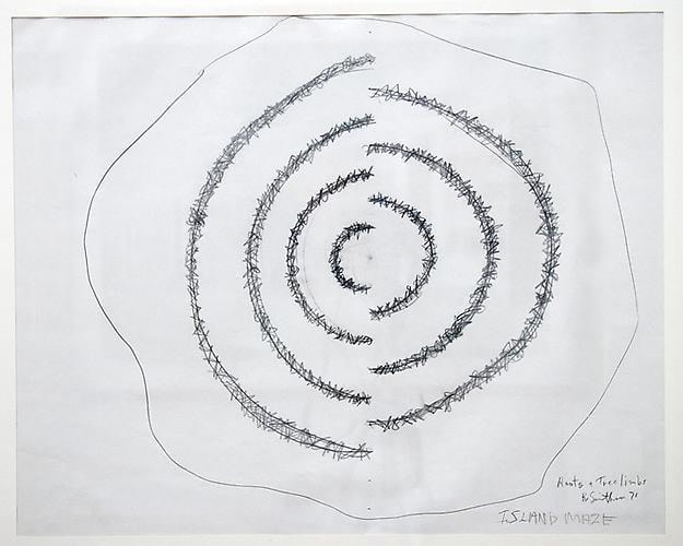ROBERT SMITHSON Island Maze (Roots &amp;amp; Tree Limbs), 1971