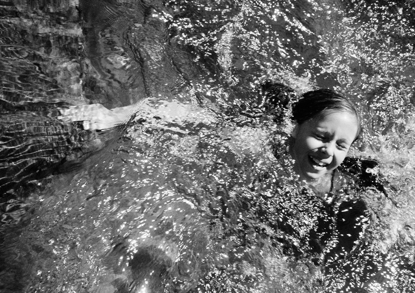 BILLY CHILDISH, Girl Swimming. Yuba River, 2019, 2019