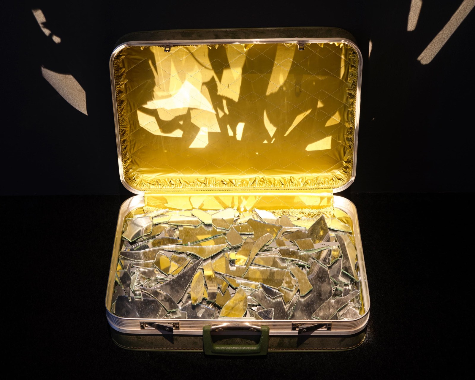 KADER ATTIA, Untitled (Green Suitcase), 2025