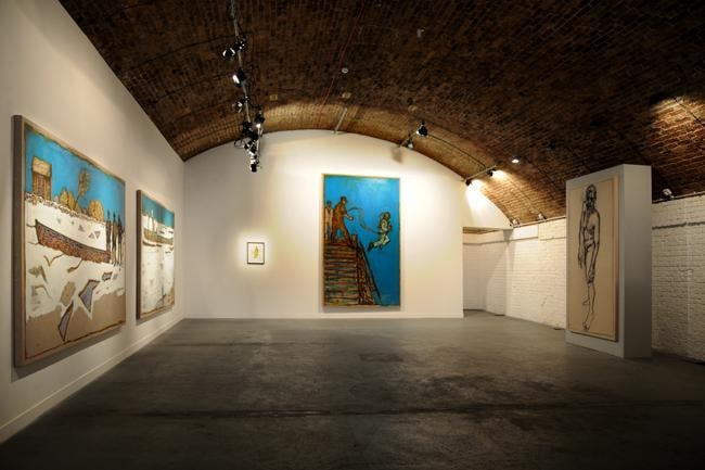 Billy Childish Frozen Estuary and Other Paintings of the Divine Ordinary-Part II Installation view 1