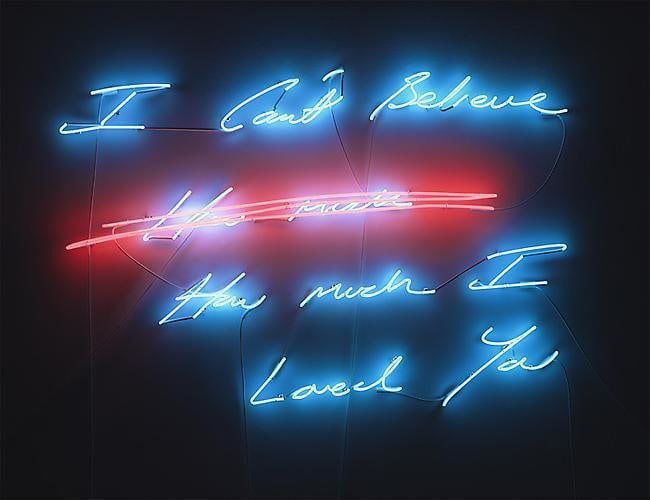 TRACEY EMIN I can&#039;t Believe (how much) How much I Loved You, 2012