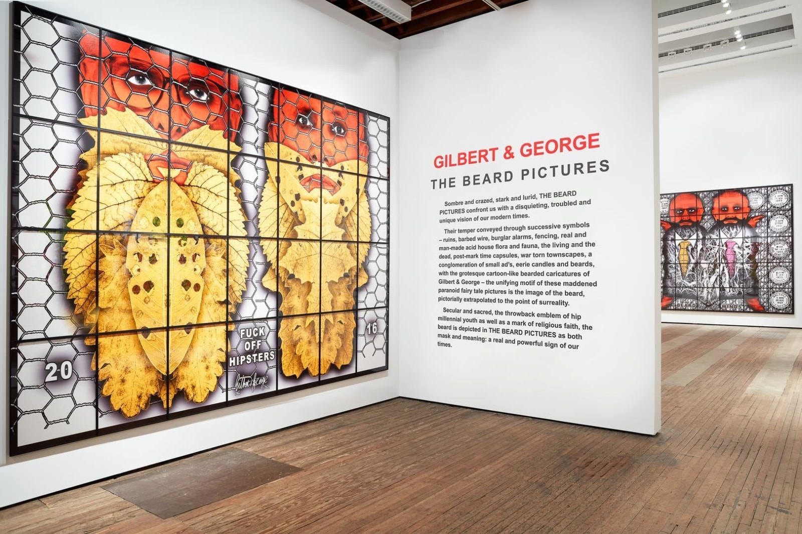 GILBERT &amp; GEORGE, THE BEARD PICTURES installation view 6